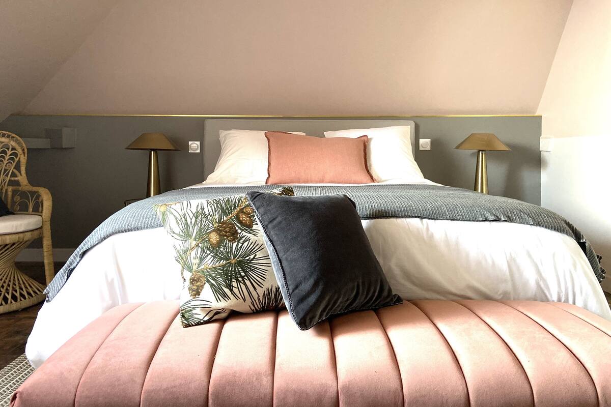 Quarto superior (Luce) | Roupas de cama premium, camas Select Comfort, cortinas blackout