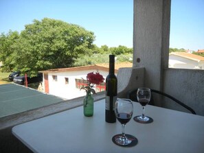 Blick von der Unterkunft