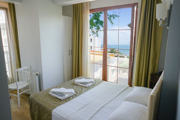 Standart Deniz Manzarali Oda | Premium bedding, soundproofing, free WiFi, bed sheets - My Way Cadde Butik Otel (Adalar)