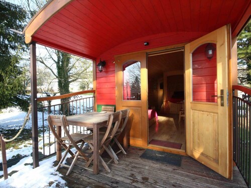 Roulotte spacieuse au cœur d'Ecouves - Animaux acceptés