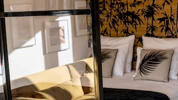 Apartamento luxo | 1 quarto, roupas de cama premium, escrivaninha, cortinas blackout