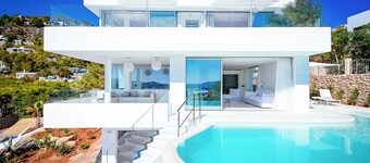 NY Luksus Design Villa 360 ° Sunset Rooftop Skybar Havudsigt Infinity Pool
