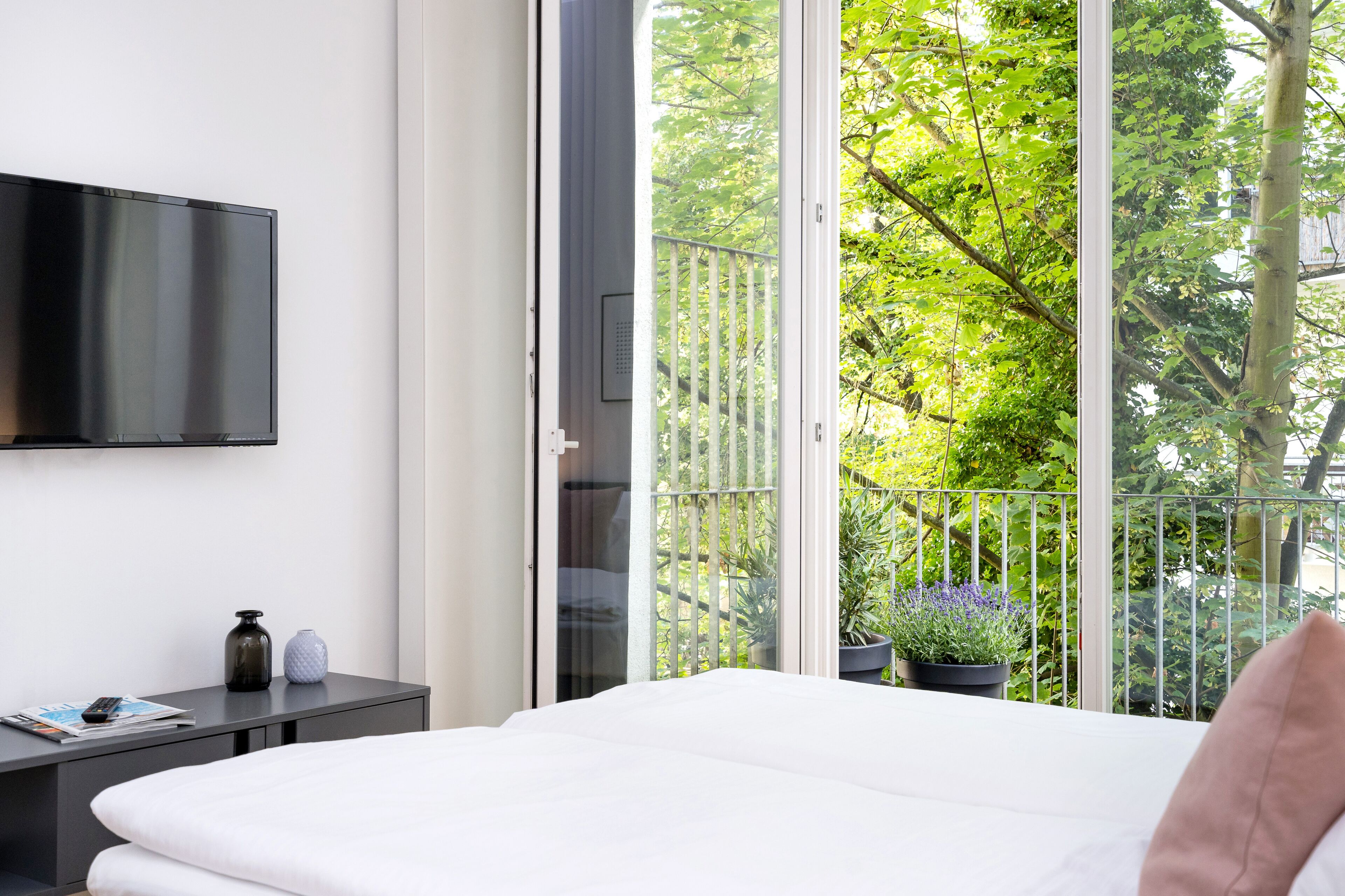 Appartement, 2 slaapkamers, terras (Nr. 4) | Hypoallergeen beddengoed, bedden met traagschuimmatras