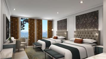 Room, 2 Queen Beds | Hypo-allergenic bedding, in-room safe, laptop workspace, blackout drapes