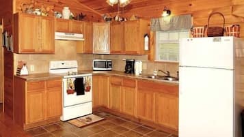 Kabin, 2 kamar tidur | Dapur pribadi | Lemari es, oven, dan mesin pembuat kopi/teh