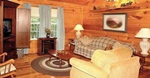 Ferienhütte, 2 Schlafzimmer | Wohnbereich