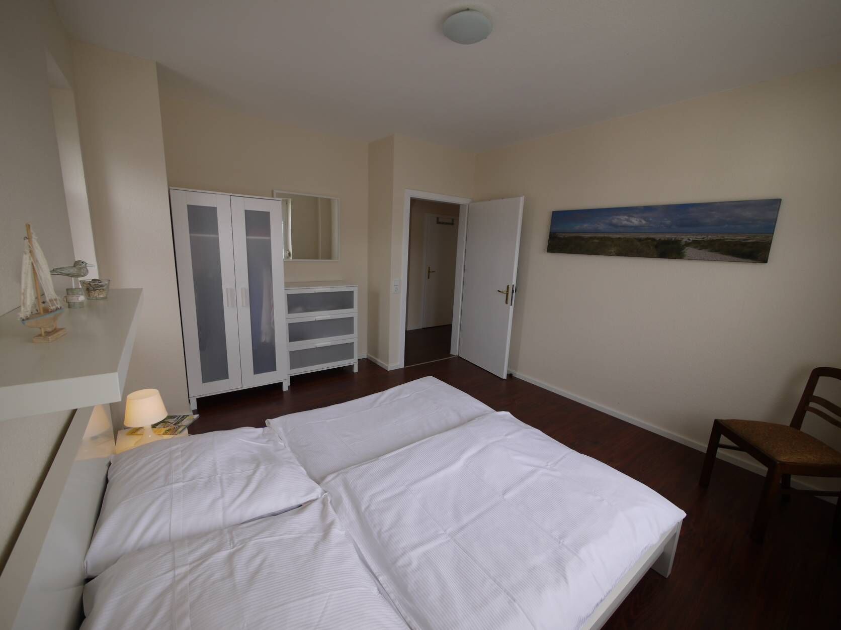 Individually furnished, blackout curtains