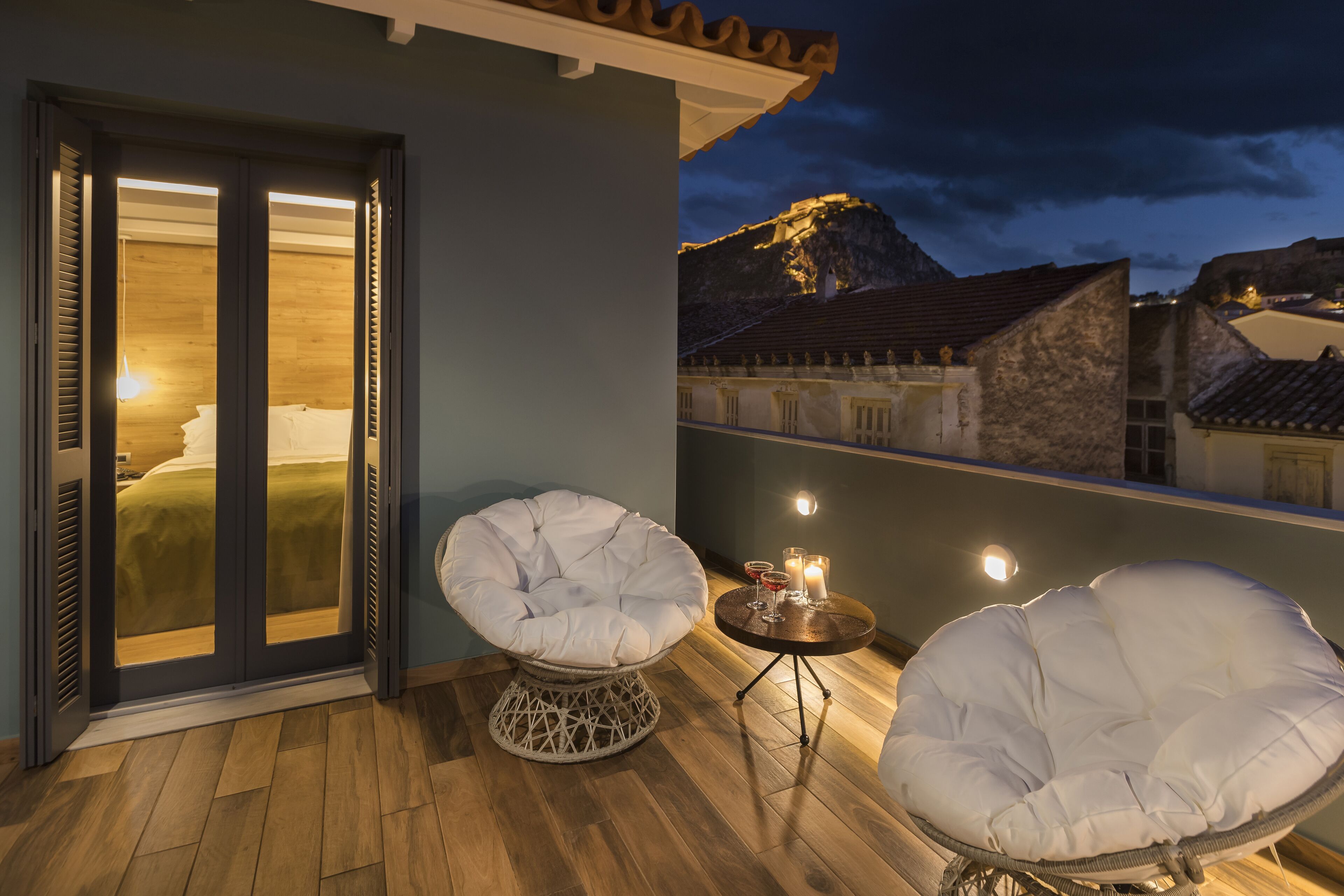 double room (with palamidi view) | balcony