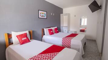 Free WiFi, bed sheets