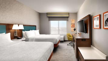 Room, 2 Queen Beds, Refrigerator & Microwave | 1 bedroom, in-room safe, free WiFi