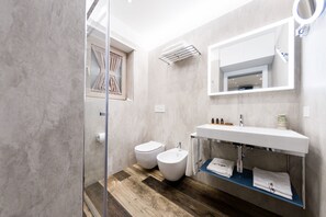 Douche, sèche-cheveux, peignoirs, chaussons