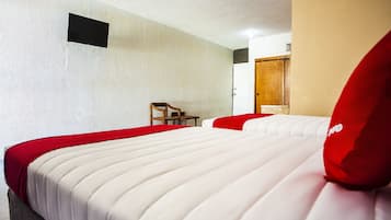 Standard Room, 2 Double Beds | Free WiFi, bed sheets