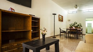 Family Room | Living area | 21-inch TV with satellite channels - OYO Hotel Oasis, Matehuala (Matehuala)