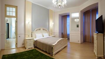 Appartement Deluxe | Literie de qualité supérieure, coffres-forts dans les chambres