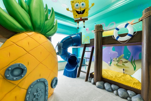 Maison, plusieurs lits (W001: 10 Bed, London-Themed, SpongeBo)
