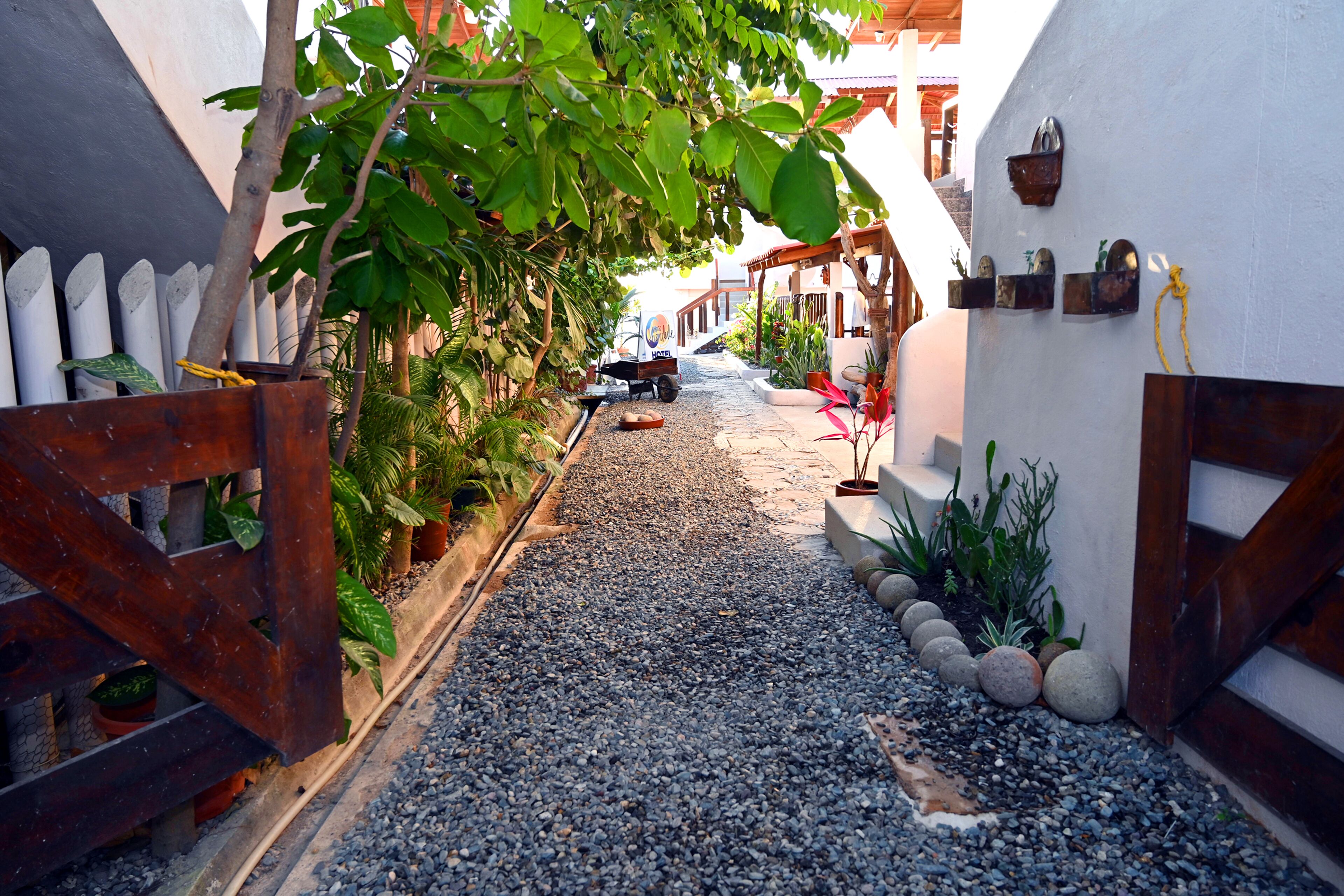 Majoituspaikan sisäänkäynti