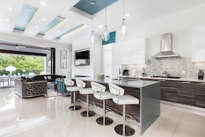 House, Multiple Beds (W003: 6 Bed, Princess, Minions, Star ) | Private kitchen | Fridge, microwave, oven, dishwasher