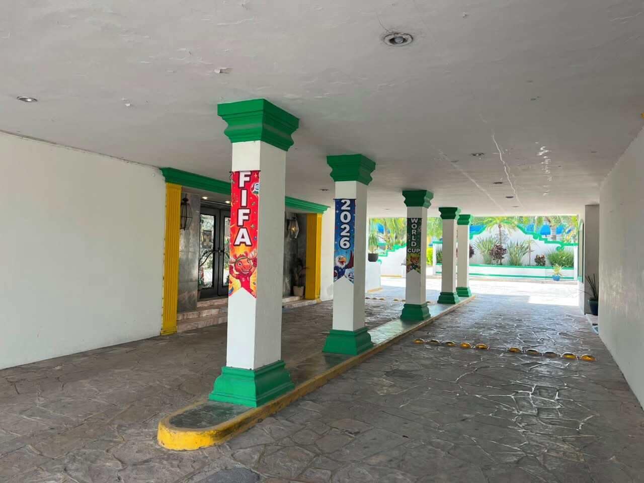 Entrada de la propiedad