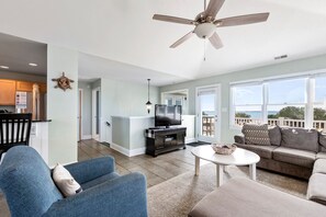 TV, DVD player, foosball