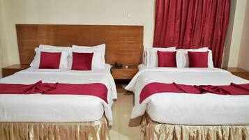 Egyptian cotton sheets, premium bedding, down duvets, pillow-top beds