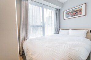 더블룸, 금연 (No Cleaning) | 오리/거위털 이불, 책상, 암막 커튼, 다리미/다리미판