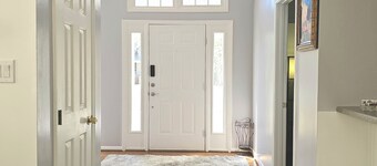 House near RDU and RTP with modern bathrooms and first floor bedroom