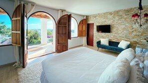 4 bedrooms, in-room safe, iron/ironing board, travel cot - Our Favorite: Beautiful Boho Dream Villa / Ibiza Finca Style with Sea Views (Ibiza)