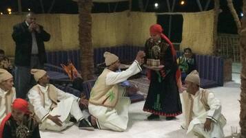 Outdoor wedding area