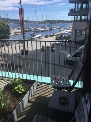 Terrace/patio - Modern 1 modern apartment with SEA view (Frogner)