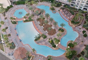 Indoor pool, outdoor pool - Ocean Front!!!  Two bedroom plus bunk beds. Walk right out to the Beach!!! (Panama City Beach)