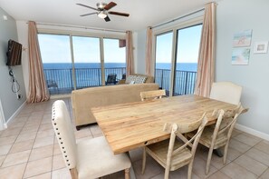 Dining - Ocean Front!!!  Two bedroom plus bunk beds. Walk right out to the Beach!!! (Panama City Beach)
