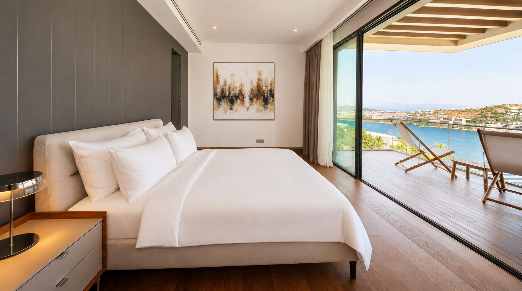 villa mare | Ropa de cama de alta calidad y caja de seguridad en la habitación 