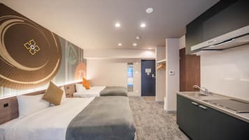 Moderate 3Bed | 遮光窗帘、免费 WiFi、床单