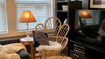 TV connectée, lecteur de DVD, livres, médiathèque