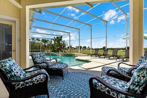 A heated pool