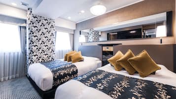 客房, 无烟房 (Suite with 2 beds) | 羽绒被、办公桌、遮光窗帘、免费 WiFi