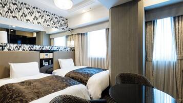 Deluxe Twin Room with 2beds, Accessible, Non Smoking | Down comforters, desk, blackout drapes, free WiFi