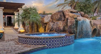 PARSONS VILLAS - Casa Palacio | 8BR/9BA Mansion w/ Pool, Spa, Water Slide & Tennis Court!