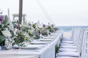 Zona para bodas al aire libre