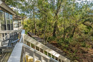 Property grounds - Check out this amazing family home near a peaceful creek and historic lighthouse! (Bald Head Island)