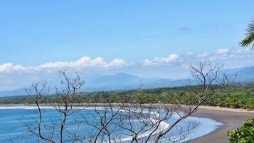 On the beach, beach towels