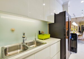 Apartamento urbano | Cozinha compartilhada