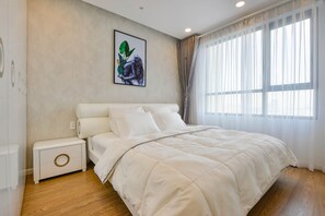 ซิตี้อพาร์ทเมนท์, 2 ห้องนอน | 2 ห้องนอน, โต๊ะทำงาน, ผ้าม่านกันแสง, Wi-Fi ฟรี