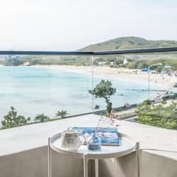 Grand Double Room, 1 Queen Bed, Terrace, Ocean View | Terrace/patio