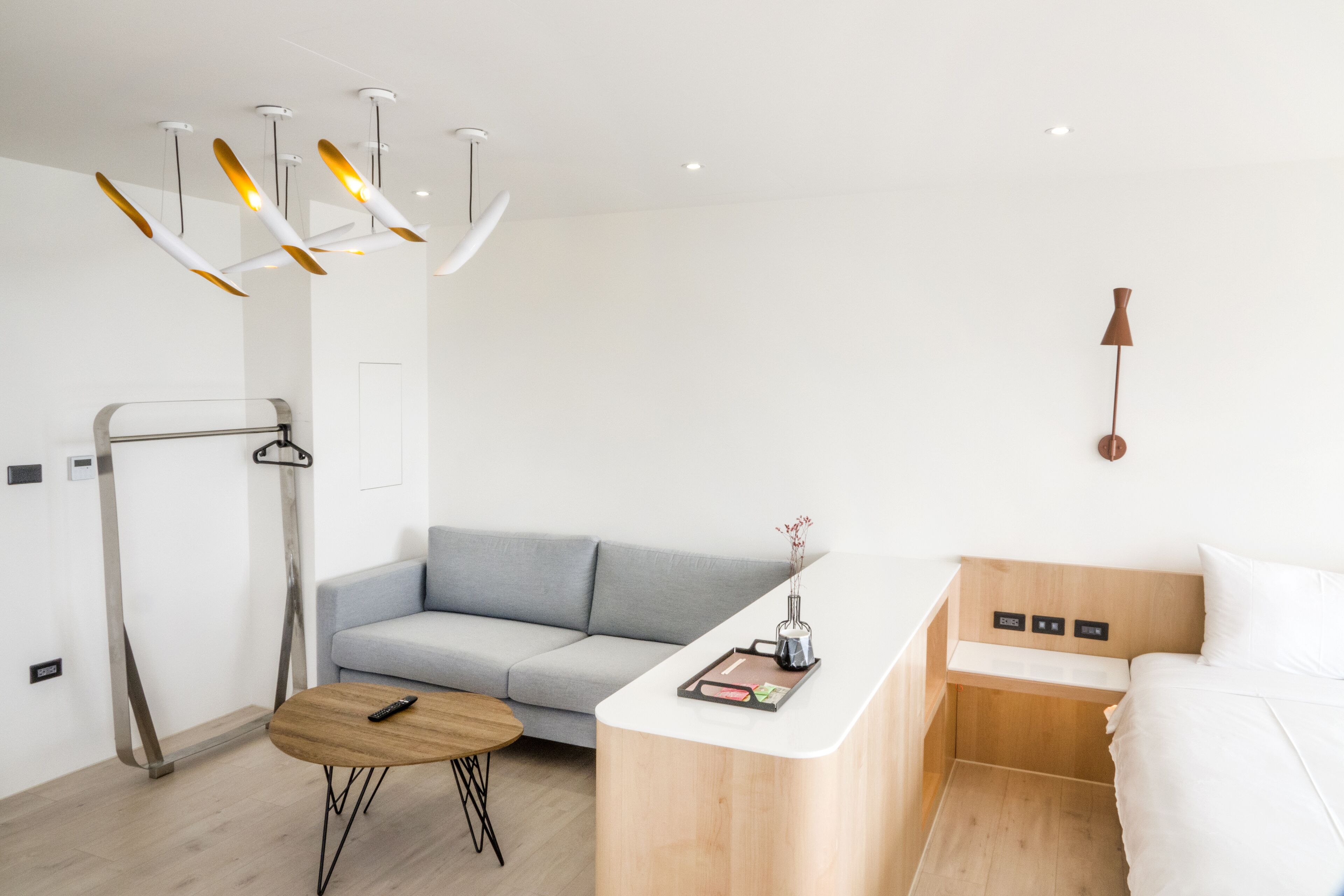 grand double room, 1 queen bed, terrace, ocean view | living area | 50-inch led tv with cable channels, tv, pay films