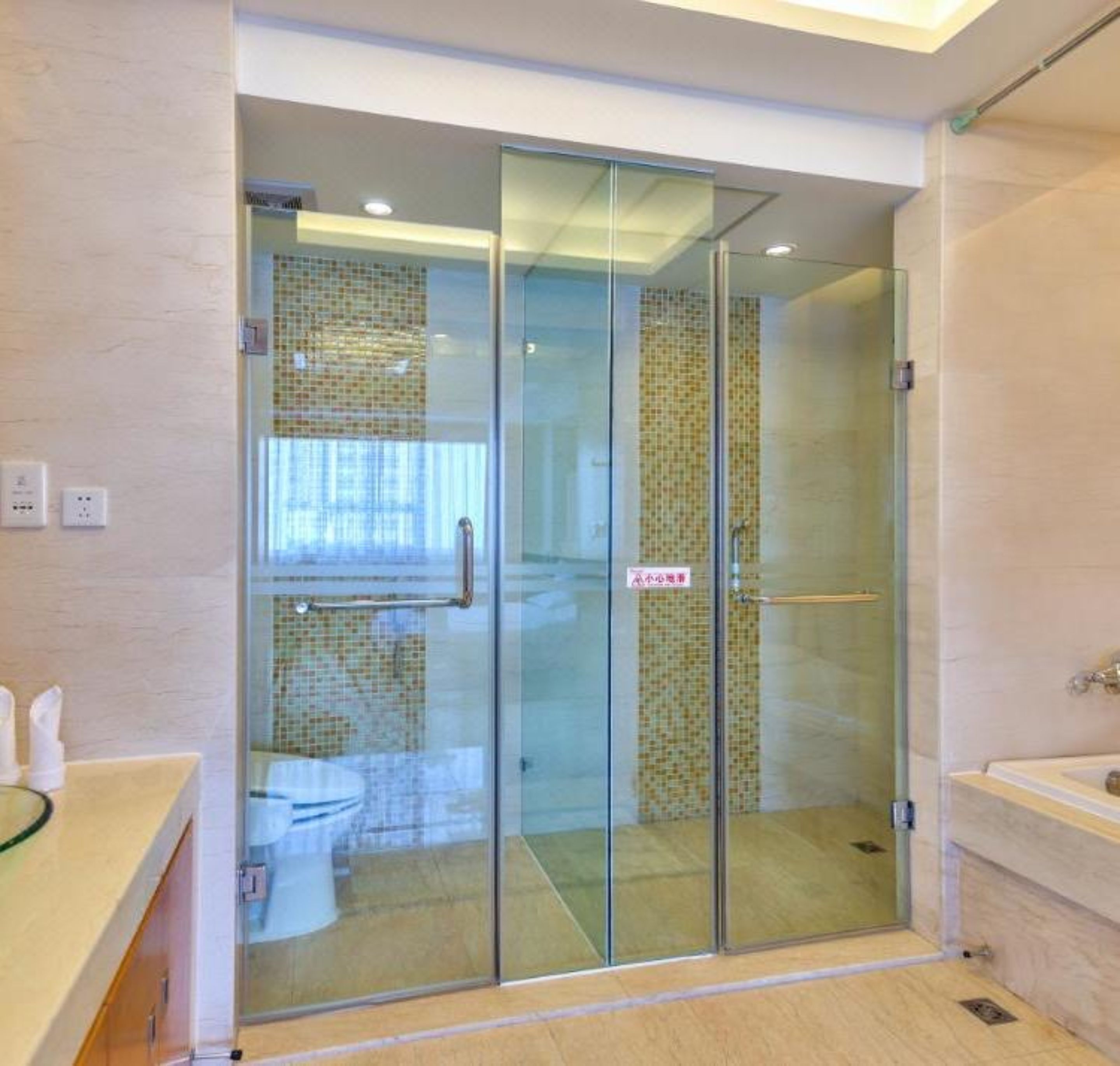 business suite | bathroom | free toiletries, hair dryer, dressing gowns, slippers