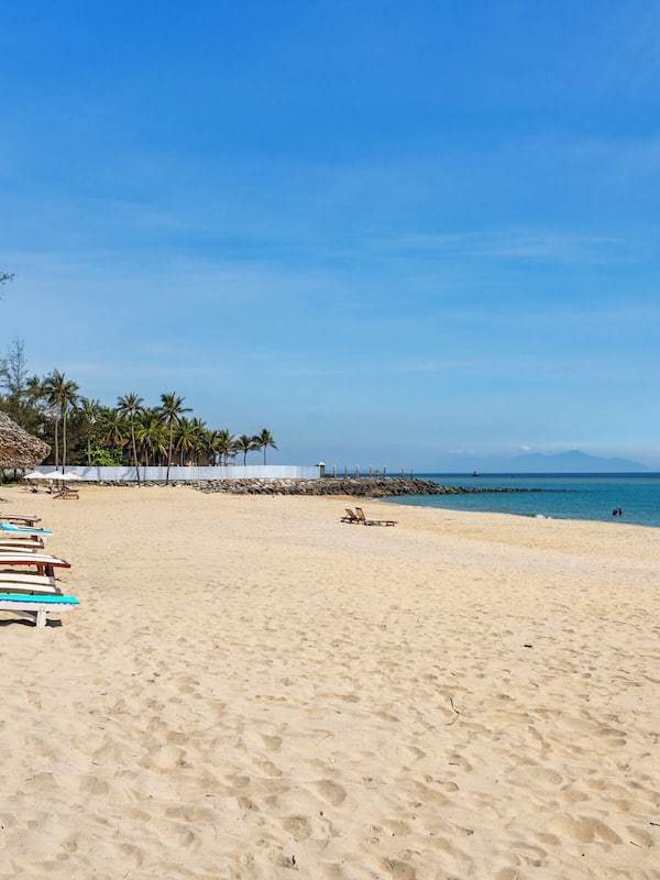 Private beach, white sand
