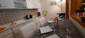 Fridge, oven, dishwasher, electric kettle