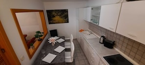 Fridge, oven, dishwasher, electric kettle