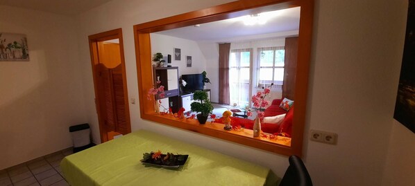 1 bedroom, travel crib, WiFi, bed sheets